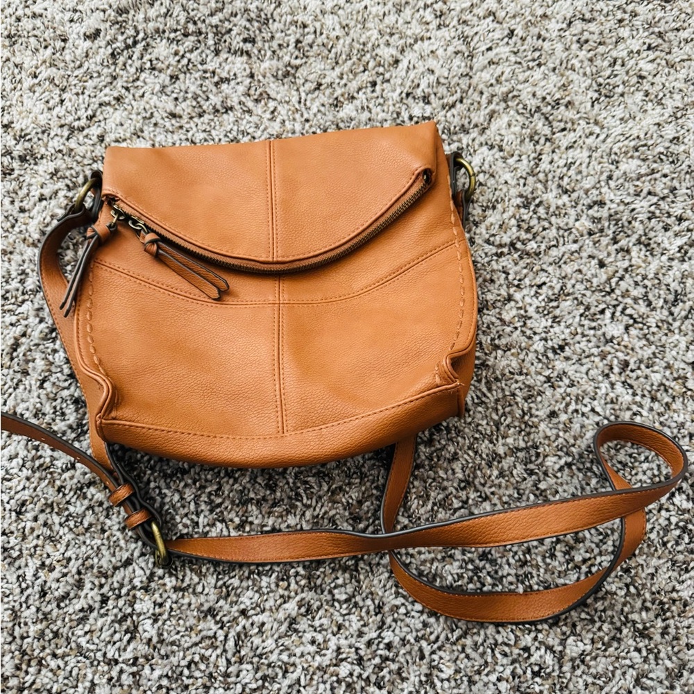 Sonoma Tan Crossbody Bag with Adjustable Strap